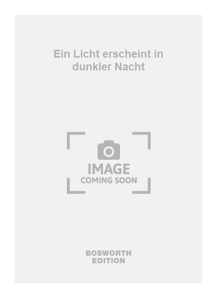 Ein Licht erscheint in dunkler Nacht